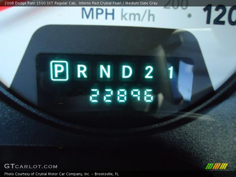 Inferno Red Crystal Pearl / Medium Slate Gray 2008 Dodge Ram 1500 SXT Regular Cab