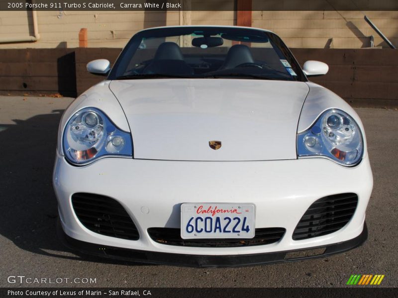 Carrara White / Black 2005 Porsche 911 Turbo S Cabriolet