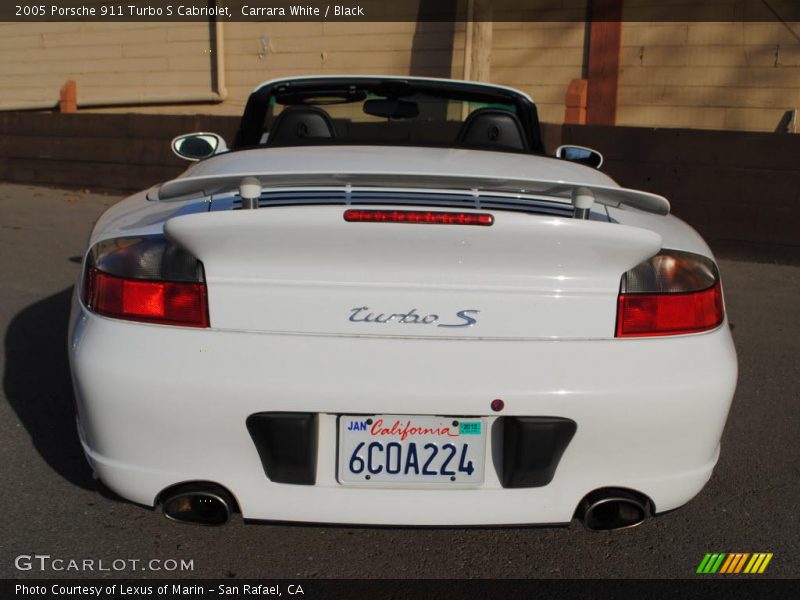 Carrara White / Black 2005 Porsche 911 Turbo S Cabriolet