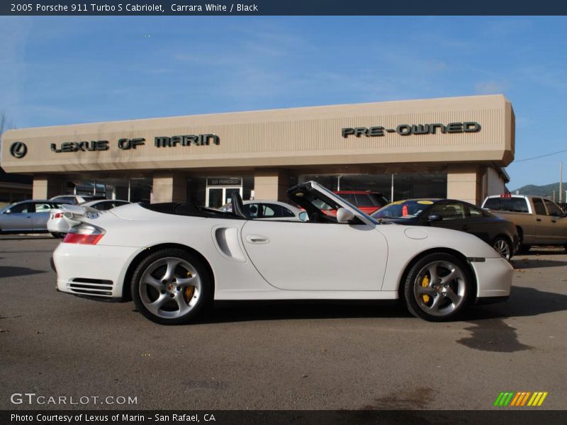 Carrara White / Black 2005 Porsche 911 Turbo S Cabriolet