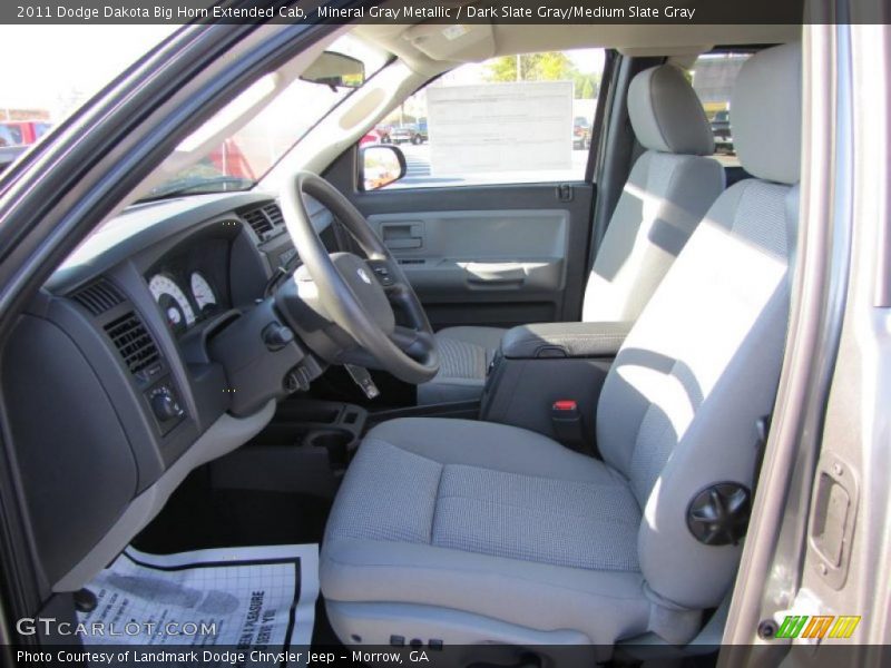 Mineral Gray Metallic / Dark Slate Gray/Medium Slate Gray 2011 Dodge Dakota Big Horn Extended Cab