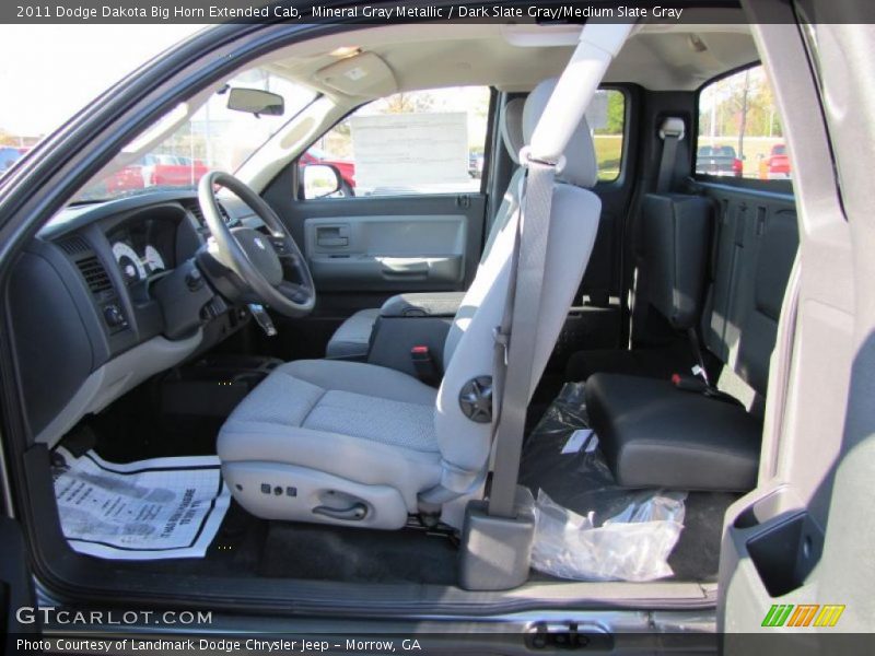 Mineral Gray Metallic / Dark Slate Gray/Medium Slate Gray 2011 Dodge Dakota Big Horn Extended Cab