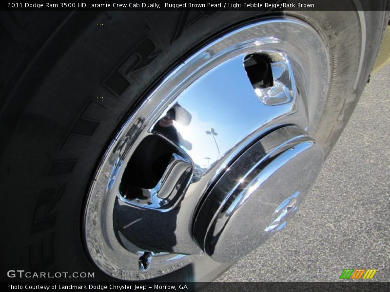 Rugged Brown Pearl / Light Pebble Beige/Bark Brown 2011 Dodge Ram 3500 HD Laramie Crew Cab Dually