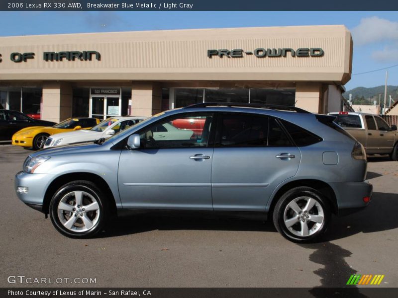 Breakwater Blue Metallic / Light Gray 2006 Lexus RX 330 AWD