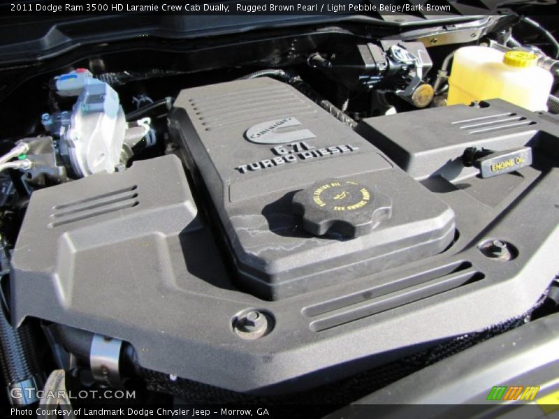 Rugged Brown Pearl / Light Pebble Beige/Bark Brown 2011 Dodge Ram 3500 HD Laramie Crew Cab Dually