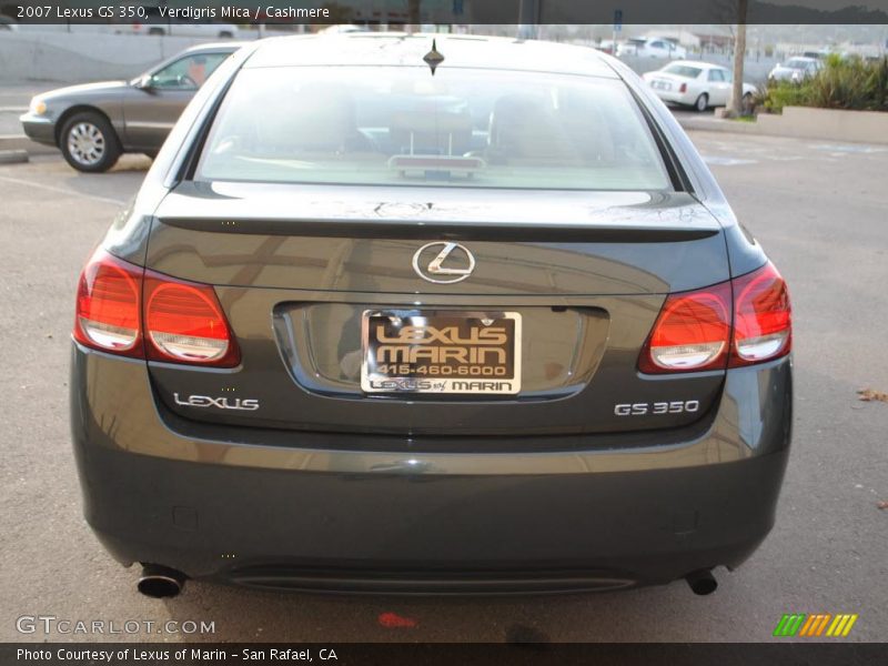 Verdigris Mica / Cashmere 2007 Lexus GS 350