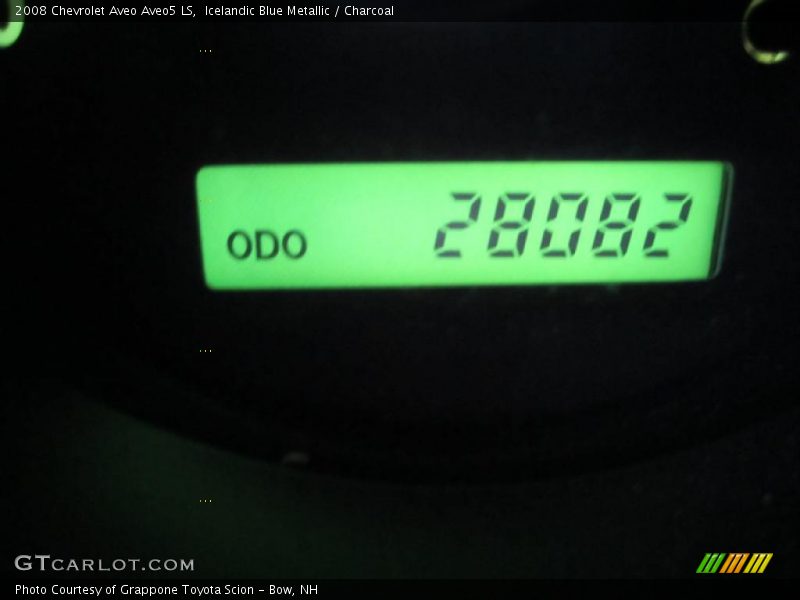 Icelandic Blue Metallic / Charcoal 2008 Chevrolet Aveo Aveo5 LS