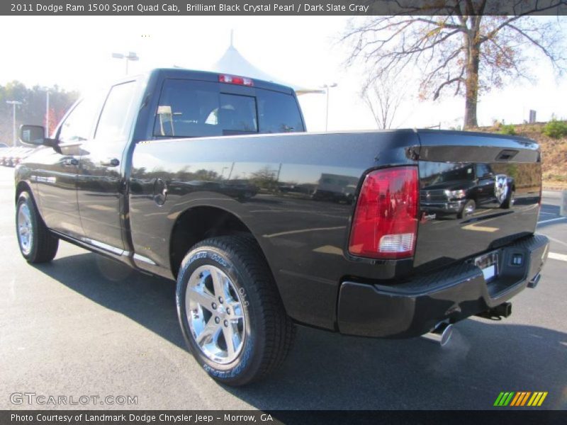 Brilliant Black Crystal Pearl / Dark Slate Gray 2011 Dodge Ram 1500 Sport Quad Cab