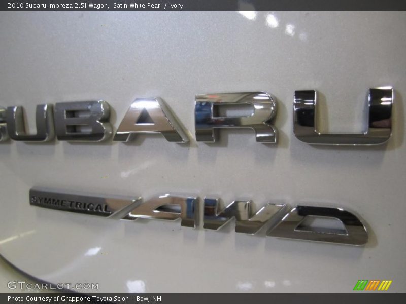 Satin White Pearl / Ivory 2010 Subaru Impreza 2.5i Wagon