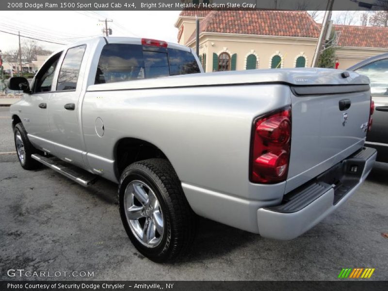 Bright Silver Metallic / Medium Slate Gray 2008 Dodge Ram 1500 Sport Quad Cab 4x4