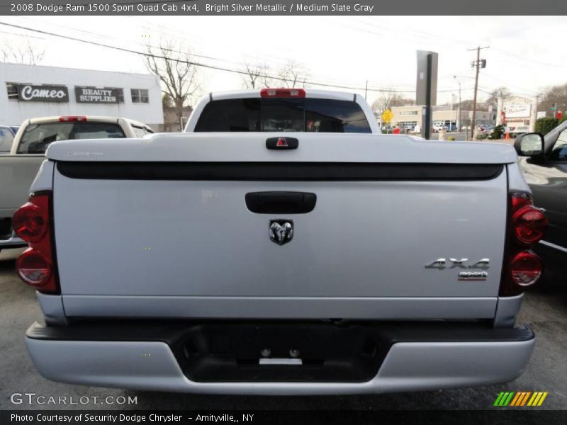 Bright Silver Metallic / Medium Slate Gray 2008 Dodge Ram 1500 Sport Quad Cab 4x4