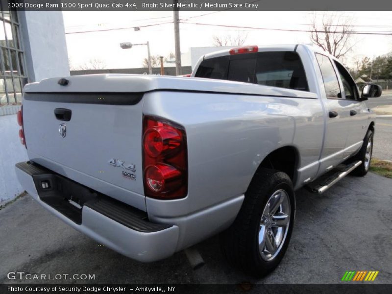 Bright Silver Metallic / Medium Slate Gray 2008 Dodge Ram 1500 Sport Quad Cab 4x4
