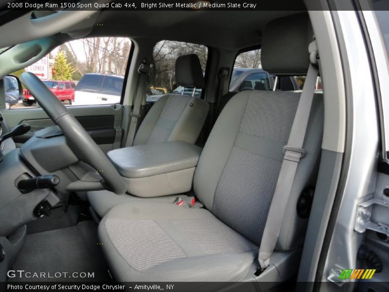 Bright Silver Metallic / Medium Slate Gray 2008 Dodge Ram 1500 Sport Quad Cab 4x4