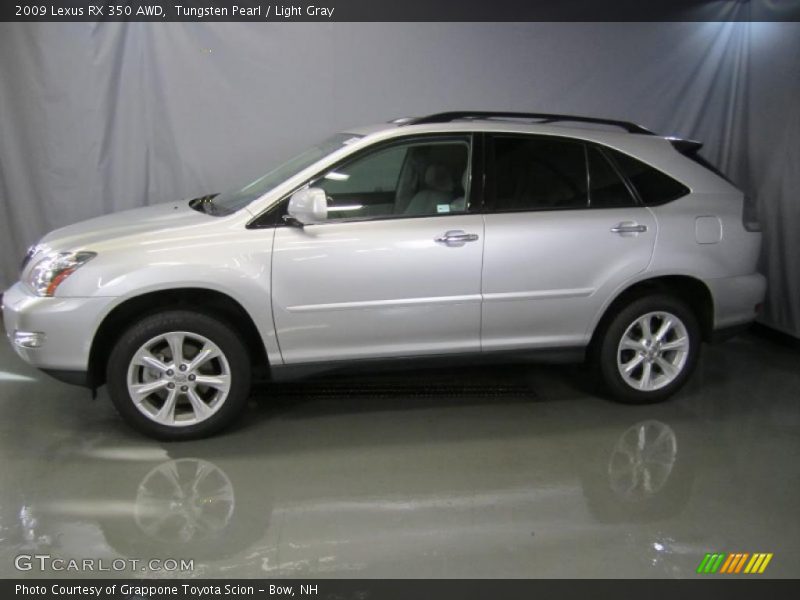 Tungsten Pearl / Light Gray 2009 Lexus RX 350 AWD