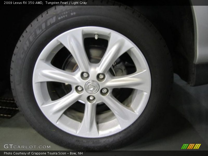 Tungsten Pearl / Light Gray 2009 Lexus RX 350 AWD
