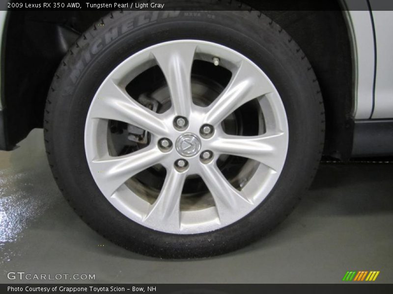 Tungsten Pearl / Light Gray 2009 Lexus RX 350 AWD