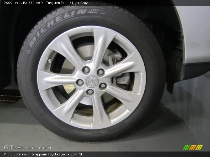Tungsten Pearl / Light Gray 2009 Lexus RX 350 AWD