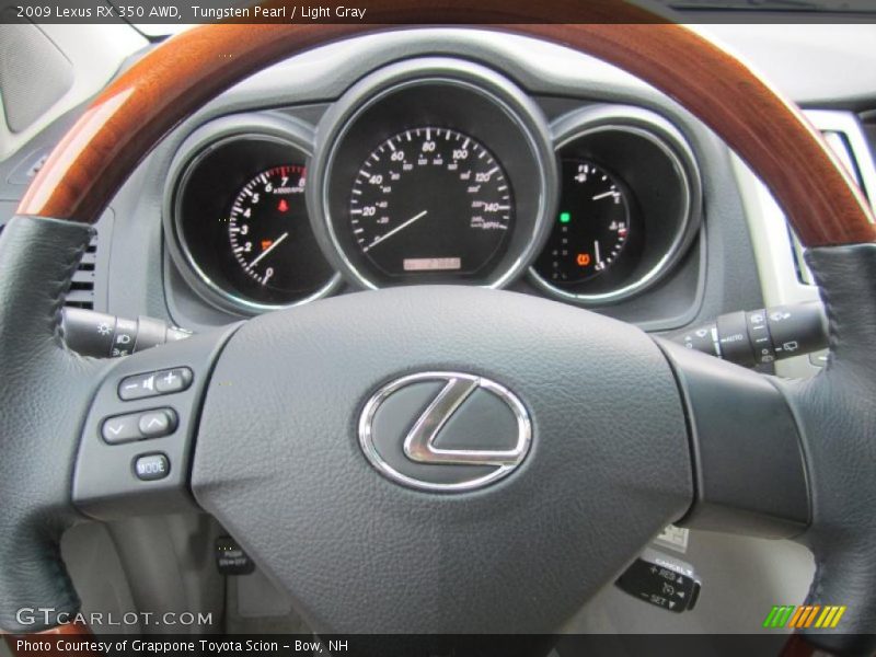 Tungsten Pearl / Light Gray 2009 Lexus RX 350 AWD