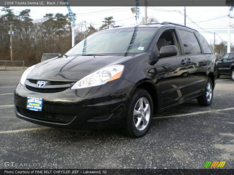 Black / Stone 2008 Toyota Sienna LE