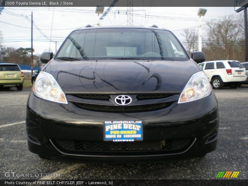 Black / Stone 2008 Toyota Sienna LE
