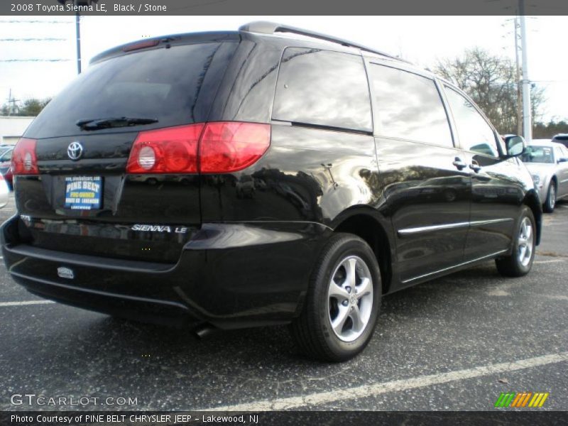 Black / Stone 2008 Toyota Sienna LE