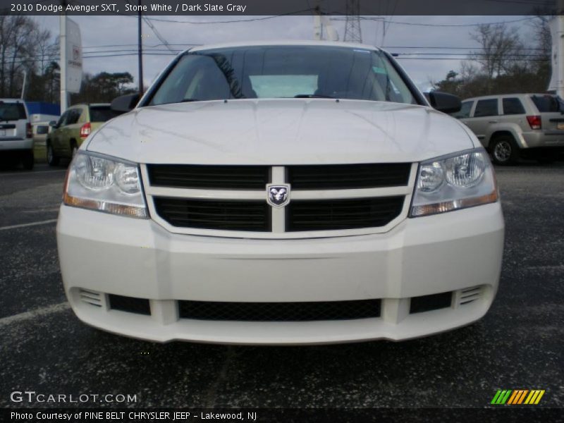Stone White / Dark Slate Gray 2010 Dodge Avenger SXT