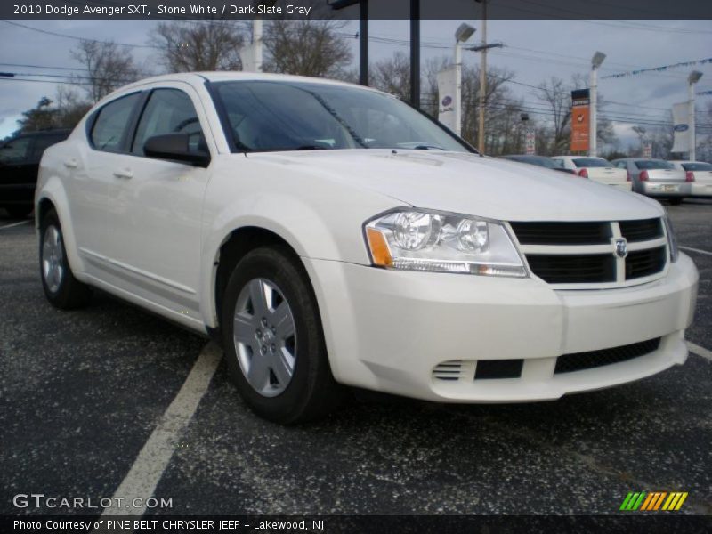 Stone White / Dark Slate Gray 2010 Dodge Avenger SXT