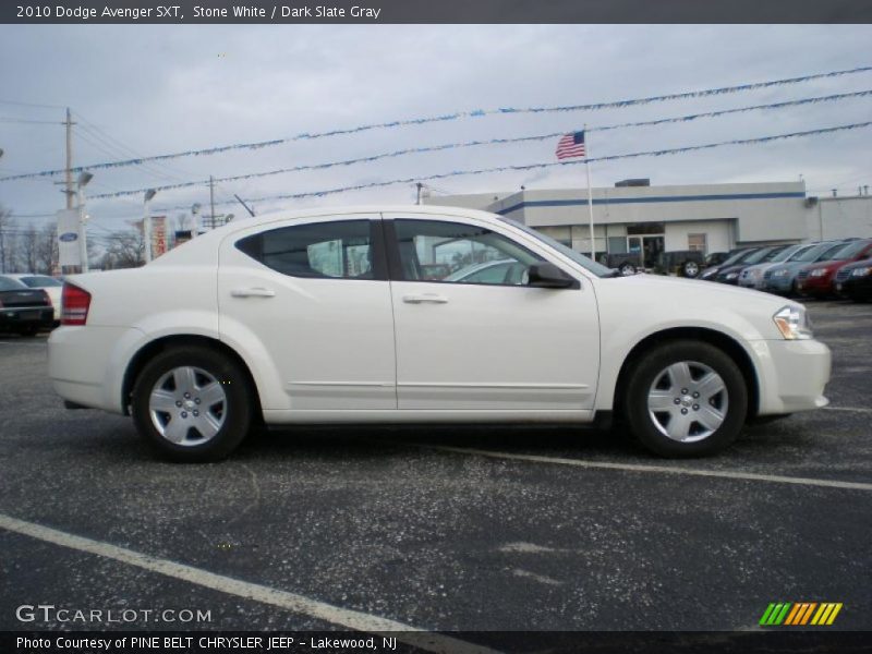 Stone White / Dark Slate Gray 2010 Dodge Avenger SXT