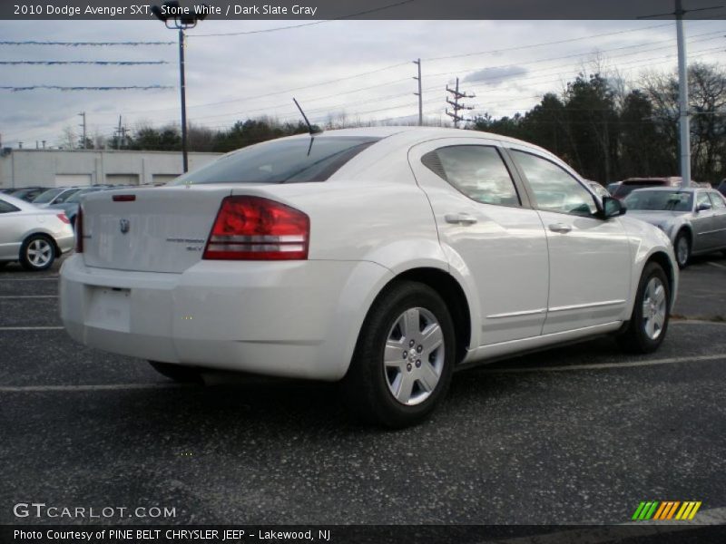 Stone White / Dark Slate Gray 2010 Dodge Avenger SXT