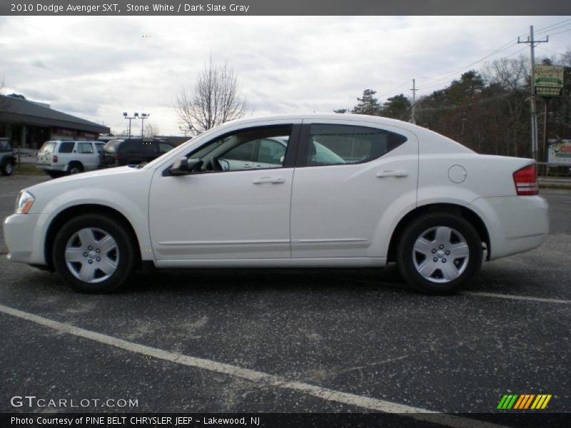 Stone White / Dark Slate Gray 2010 Dodge Avenger SXT