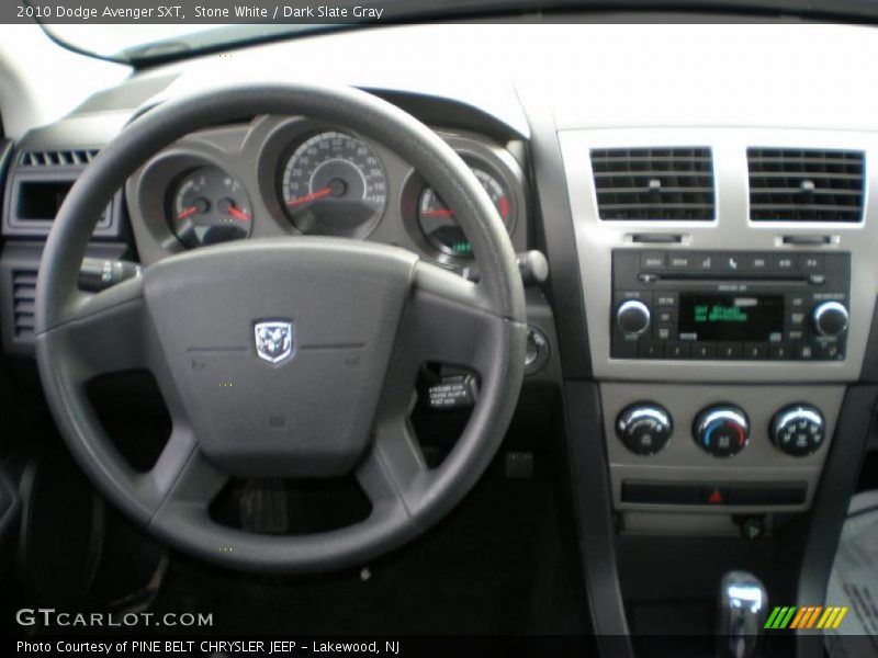 Stone White / Dark Slate Gray 2010 Dodge Avenger SXT