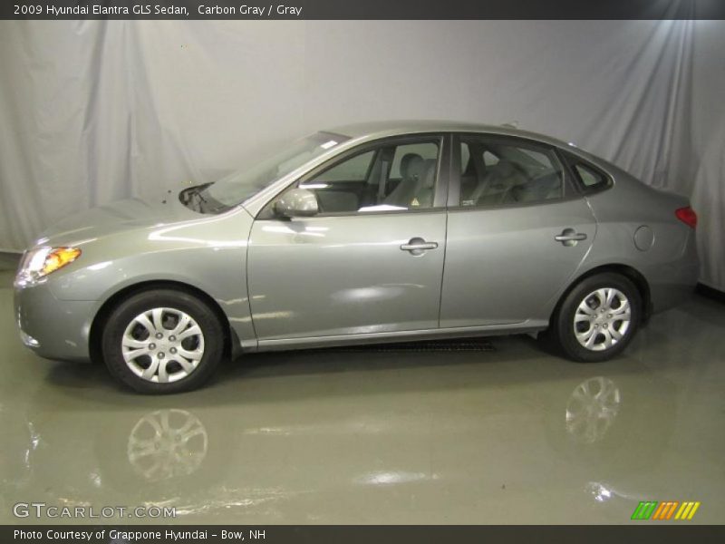 Carbon Gray / Gray 2009 Hyundai Elantra GLS Sedan
