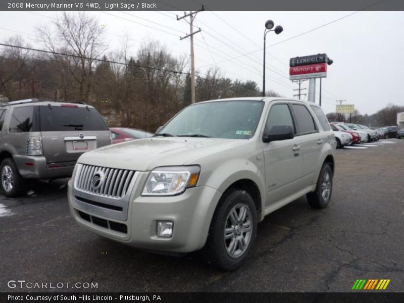 Light Sage / Black 2008 Mercury Mariner V6 4WD