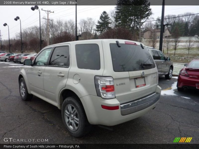 Light Sage / Black 2008 Mercury Mariner V6 4WD