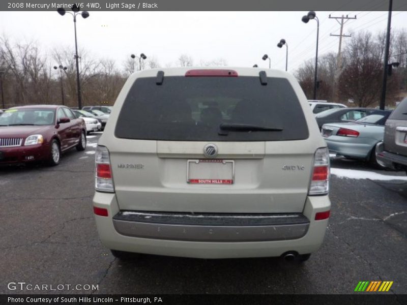 Light Sage / Black 2008 Mercury Mariner V6 4WD