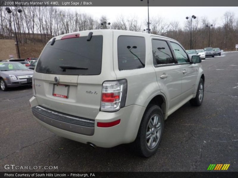 Light Sage / Black 2008 Mercury Mariner V6 4WD