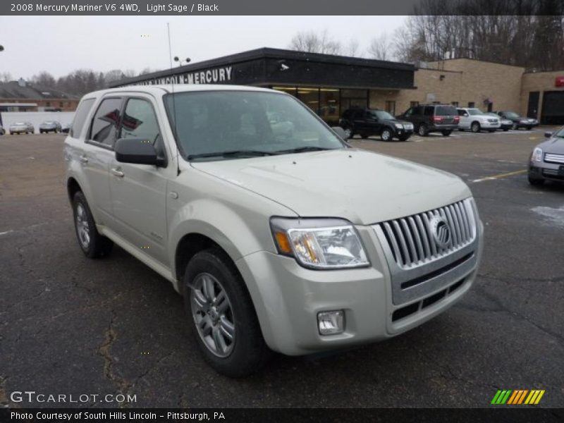 Light Sage / Black 2008 Mercury Mariner V6 4WD
