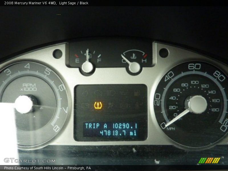Light Sage / Black 2008 Mercury Mariner V6 4WD