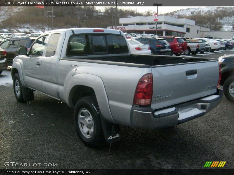 Silver Streak Mica / Graphite Gray 2008 Toyota Tacoma V6 SR5 Access Cab 4x4