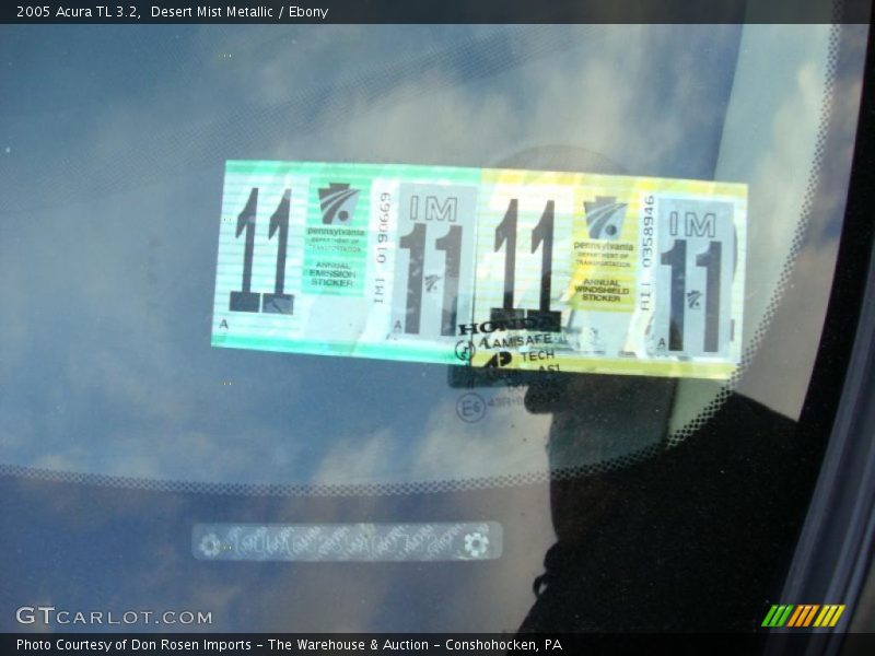 Desert Mist Metallic / Ebony 2005 Acura TL 3.2