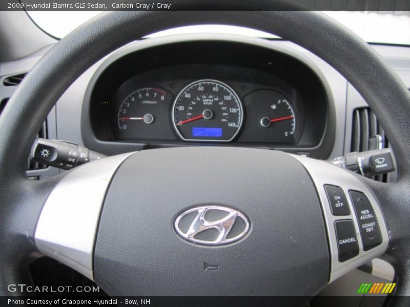 Carbon Gray / Gray 2009 Hyundai Elantra GLS Sedan