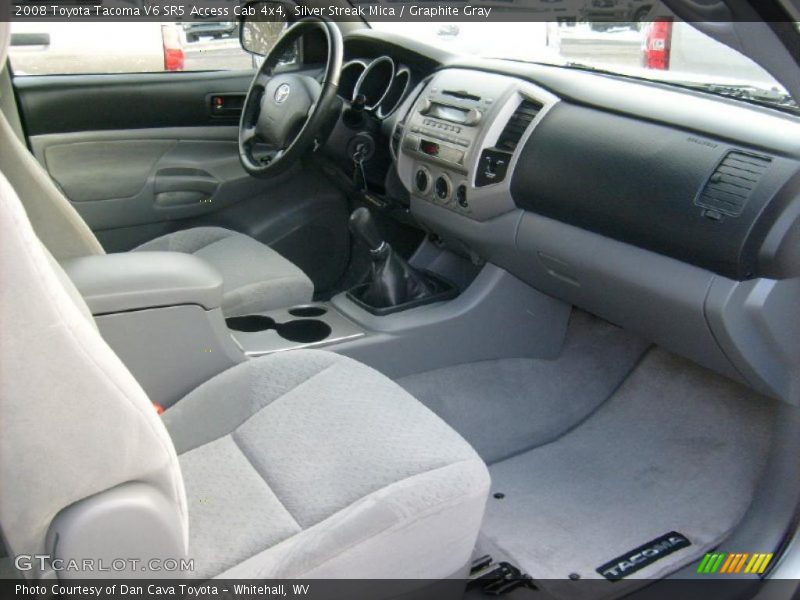 Silver Streak Mica / Graphite Gray 2008 Toyota Tacoma V6 SR5 Access Cab 4x4