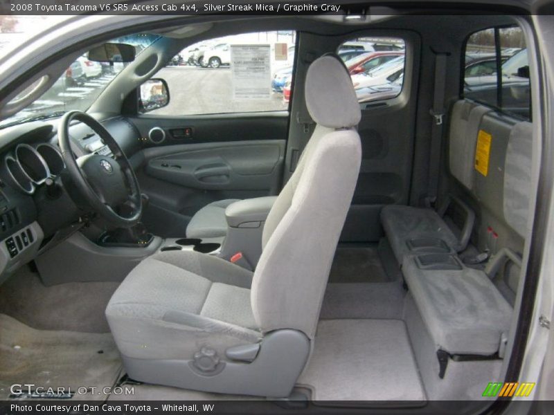 Silver Streak Mica / Graphite Gray 2008 Toyota Tacoma V6 SR5 Access Cab 4x4