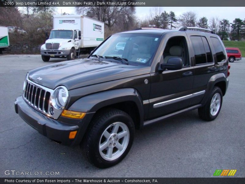 Dark Khaki Pearl / Dark Khaki/Light Graystone 2005 Jeep Liberty Limited 4x4