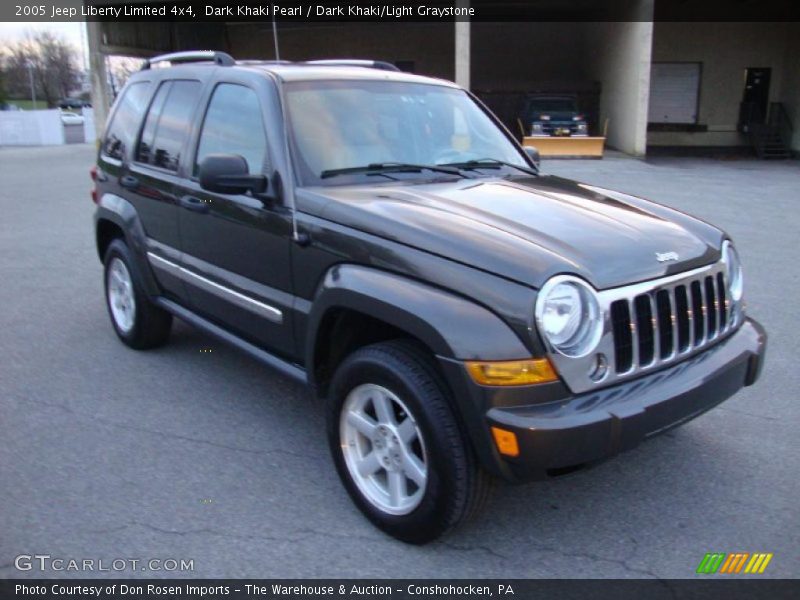 Dark Khaki Pearl / Dark Khaki/Light Graystone 2005 Jeep Liberty Limited 4x4