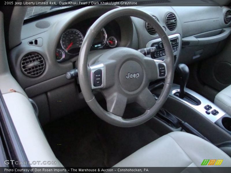 Dark Khaki Pearl / Dark Khaki/Light Graystone 2005 Jeep Liberty Limited 4x4