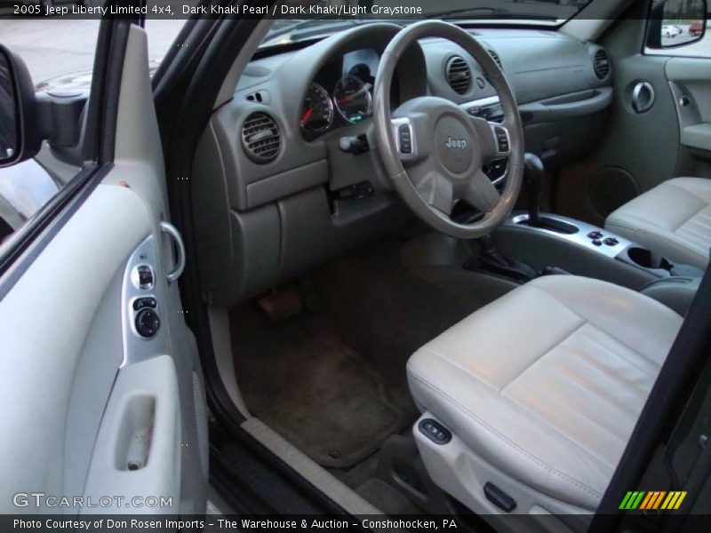 Dark Khaki Pearl / Dark Khaki/Light Graystone 2005 Jeep Liberty Limited 4x4