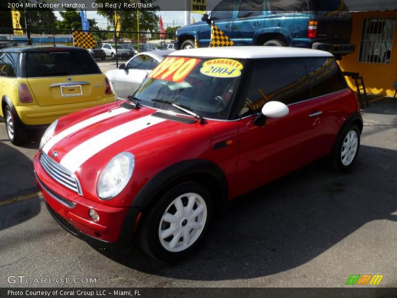 Chili Red / Red/Black 2004 Mini Cooper Hardtop