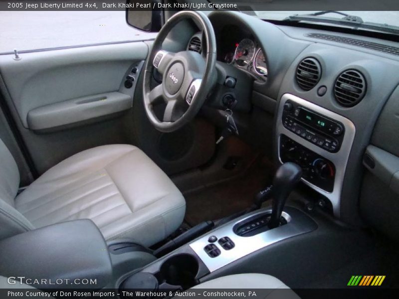 Dark Khaki Pearl / Dark Khaki/Light Graystone 2005 Jeep Liberty Limited 4x4