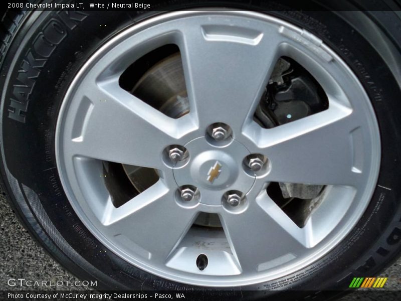 White / Neutral Beige 2008 Chevrolet Impala LT